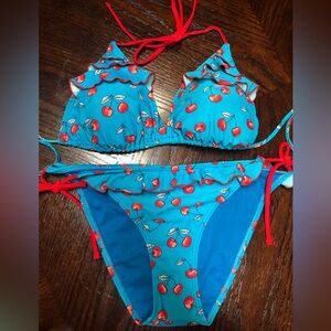 Cherry Print🍒  Swimwear Bikini Set